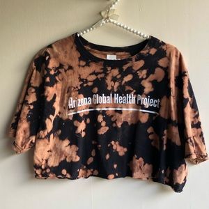 Gildan Arizona State AZGHP Short Sleeve Custom Bleach, Crop T SEE MEASUREMENTS